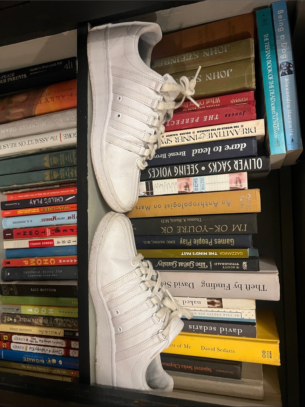 K-Swiss White Low-Top Sneakers - Classic Lace-Up